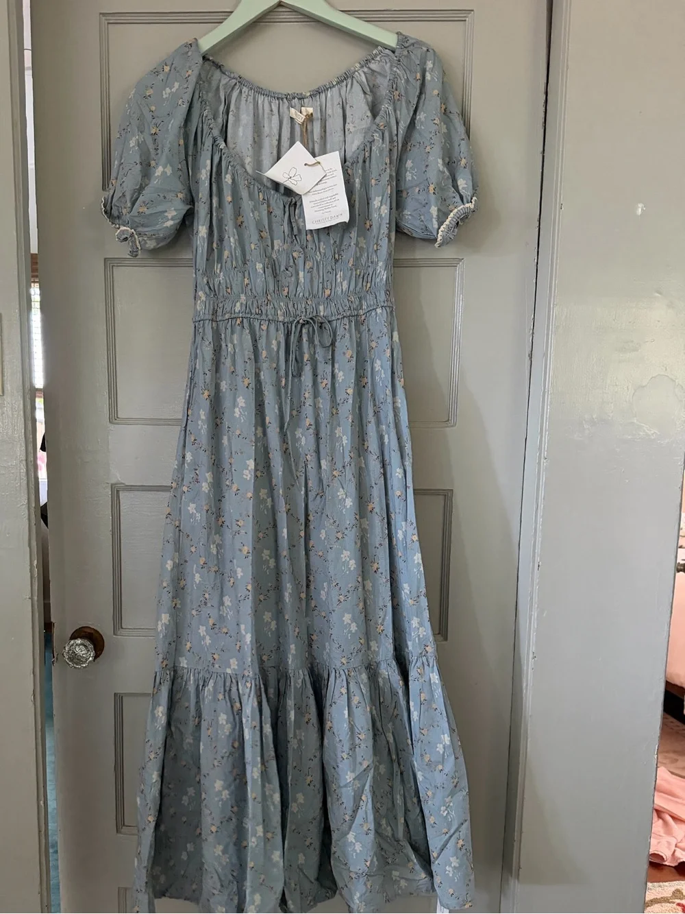 Christy Dawn Brynne Dress in Pansy blues S - Picture 1 of 4